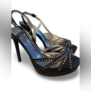 I. Miller “Susana” Strappy Slingback Heels w/Sparkly Rhinestones - NIB
